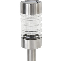 Solární lampa z nerezové oceli a skla pro venkovní použití