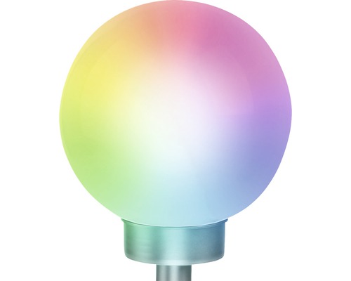Dekorativní zahradní koule s vícebarevným světelným efektem