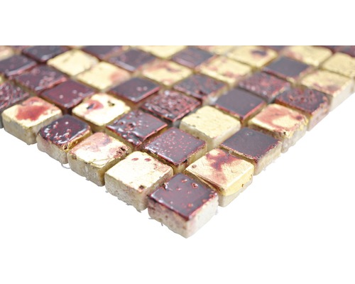 Mozaikové dlaždice se sklem a vzhledem zlata