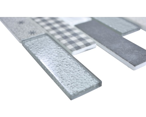 Mozaiková dlaždice ze skla a kameniny s různými vzory