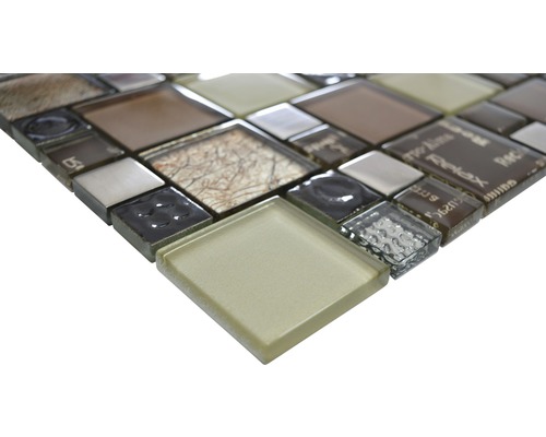 Mozaika z přírodního kamene a skla