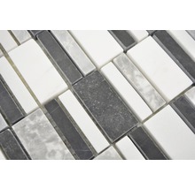 Mozaika z přírodního kamene XNM BC449 30x30 cm černá/bílá/šedá-thumb-4