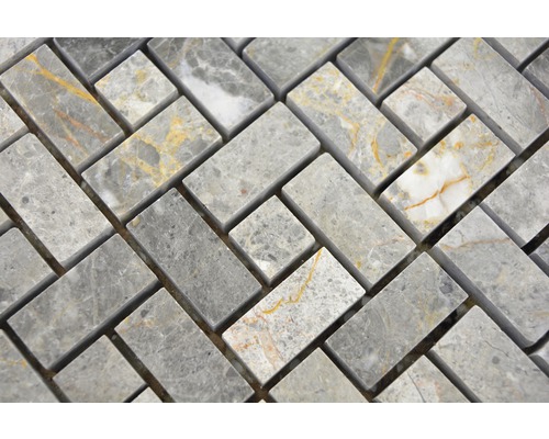 Mozaiková dlaždice z mramoru s rybím vzorem