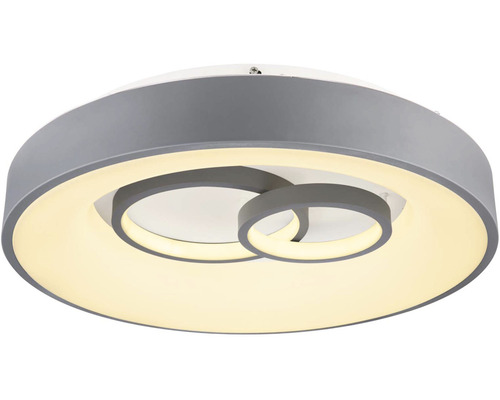 Šedé LED stropní svítidlo s kulatým designem