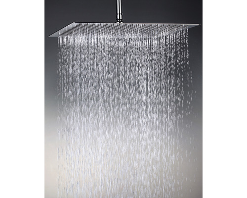 Čtvercová sprchová hlavice s padající vodou
