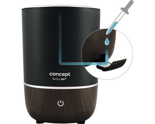 Zvlhčovač vzduchu Concept Perfect Air s pipetou pro esenciální oleje