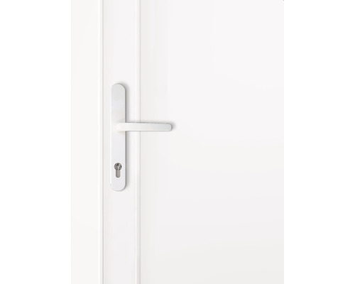 Bílé dveřní křídlo s klikou