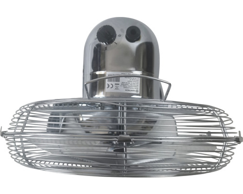 Ventilátor z kovu s ochrannou mřížkou