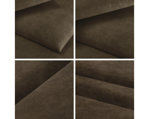 Detail hnědé potahové látky na nábytek