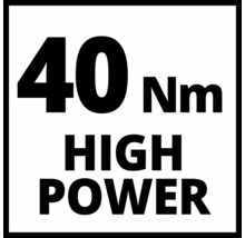 Točivý moment 40 Newtonmetrů, vysoký výkon