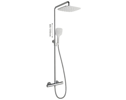 Sprchový panel s hlavovou a ruční sprchou