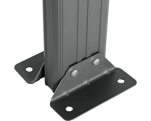 Kovová patka sloupku pro upevnění sloupku