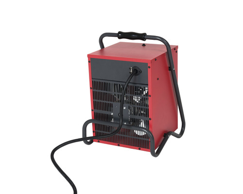 Elektrický stavební ohřívač s držadlem a napájecím kabelem