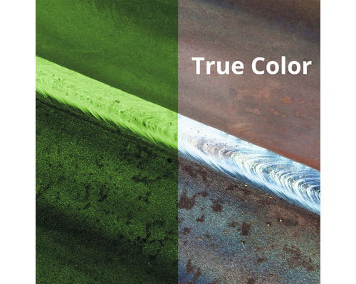 Porovnání svaru za standardních a reálných barevných podmínek