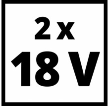 Symbol pro 2 krát 18 voltů