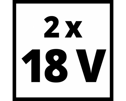 Symbol pro 2 krát 18 voltů