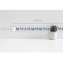 Bordura s dětskými botami, 5,00 m x 0,13 m