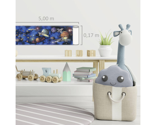 Bordura s motivem vesmíru, 5,00 m dlouhá a 0,17 m široká