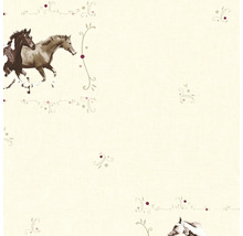 Tapeta se vzorem koní a květin