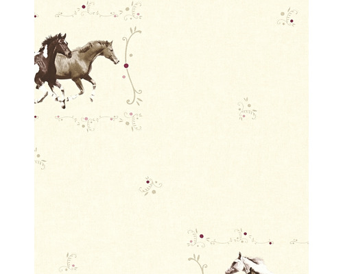 Tapeta se vzorem koní a květin