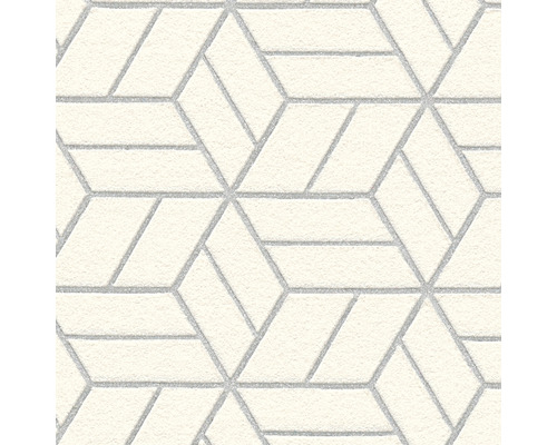 Tapeta s geometrickým krychlovým vzorem