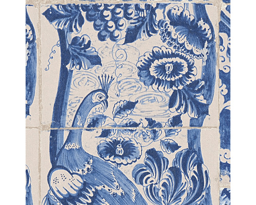 Dekorativní dlaždice s motivem páva na stěnu