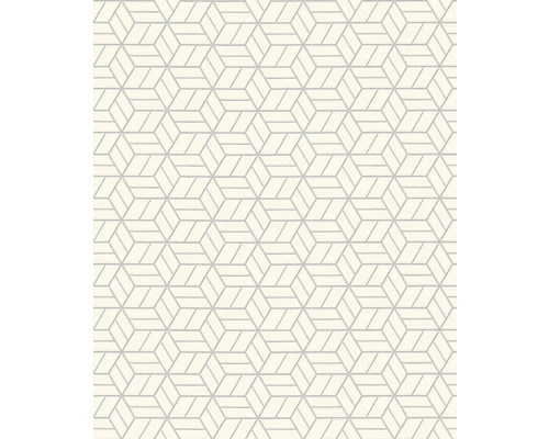 Tapeta s geometrickým krychlovým vzorem