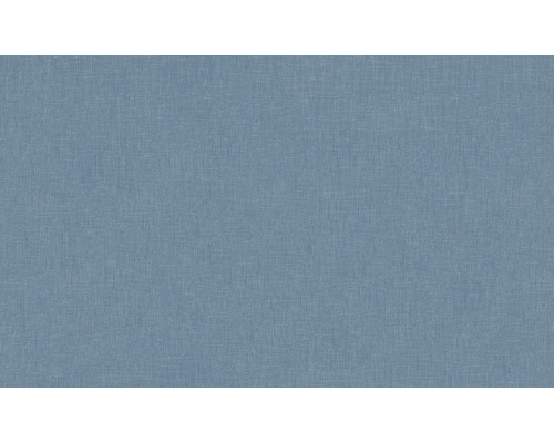Modrá textilní tapeta se lněnou strukturou