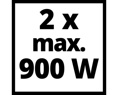 Symbol: 2 x maximálně 900 W