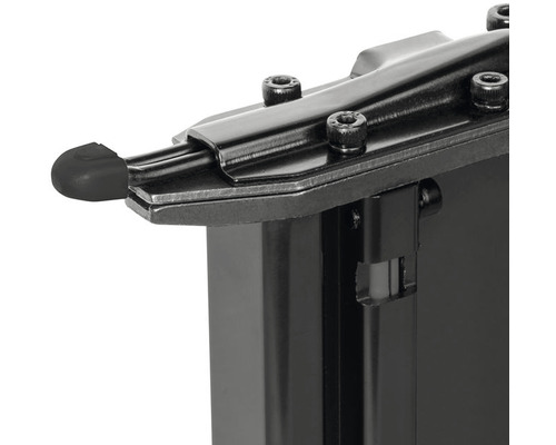 Detail upevňovacího prvku se šrouby