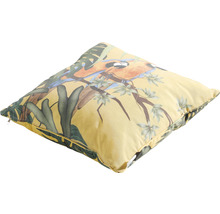 Dekorační polštář s motivem papoušků a rostlin