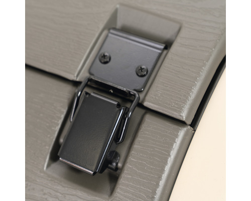 Detailní pohled na uzávěr úložného boxu