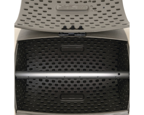 Otevřený kompostér s větracími otvory a otočnou osou