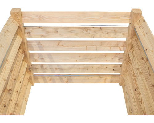 Dřevěná konstrukce vyvýšeného záhonu