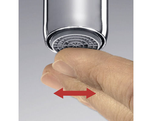 Prst čistí perlátor vodovodní baterie