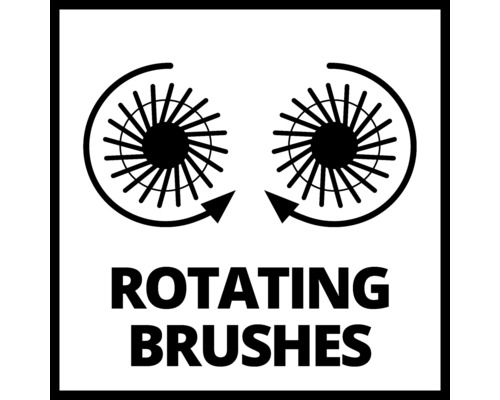 Symbol rotujících kartáčů