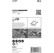 Informace o pilovém listu Bosch Expert MetalMax Carbide