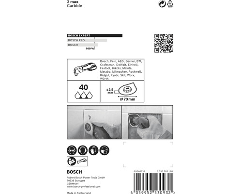 Detaily produktu děrovky Bosch Expert Carbide Multi-Material