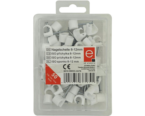 Hřebíková příchytka 8-12 mm v průhledné plastové nádobě