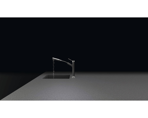 Kuchyňská baterie s výsuvnou sprchou na nádobí na dřezu