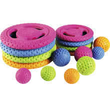 Vícebarevné frisbee a míče pro domácí mazlíčky Walker Pet Supplies