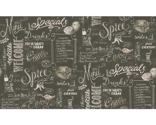 Tapeta s motivy křídového písma pro menu, nápoje a jídla