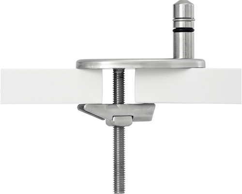 Kovová svorka pro upevnění desky