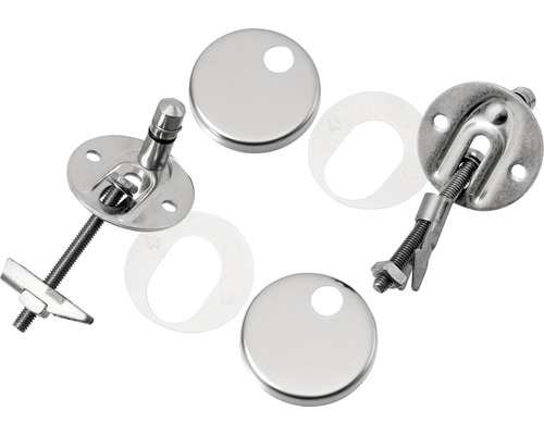 Upevňovací materiál pro WC sedátka z kovu