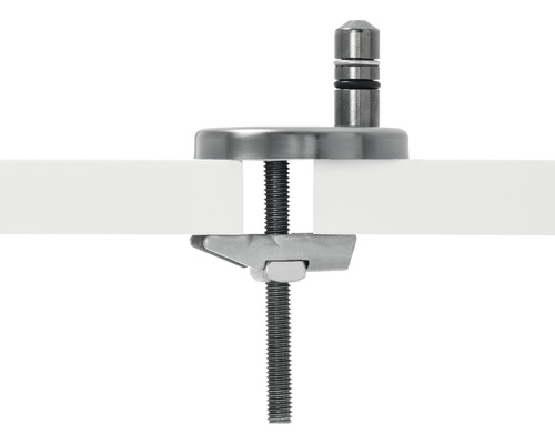 Skleněná svorka se závitovým kolíkem pro montáž skleněných desek