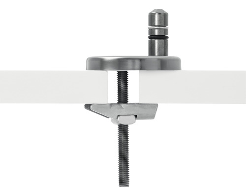 Skleněná svorka pro tloušťku skla se závitovým kolíkem