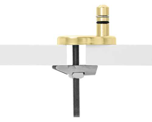 Držák skla s upevněním na stůl pro skleněné desky