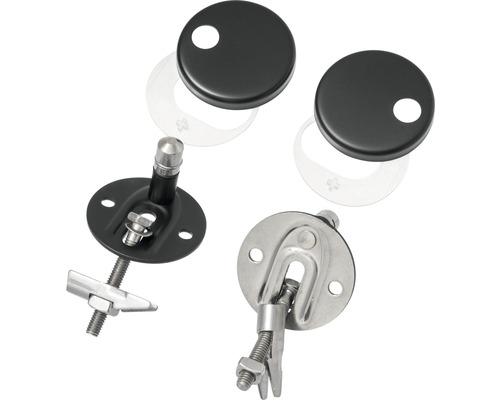 Upevňovací sada pro WC sedátka s krytkami