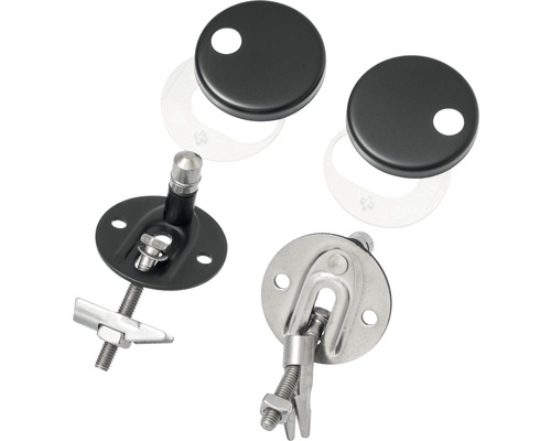 Upevňovací sada pro trubky radiátorů s rozetami