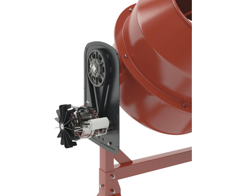 Detail míchačky na beton s motorem